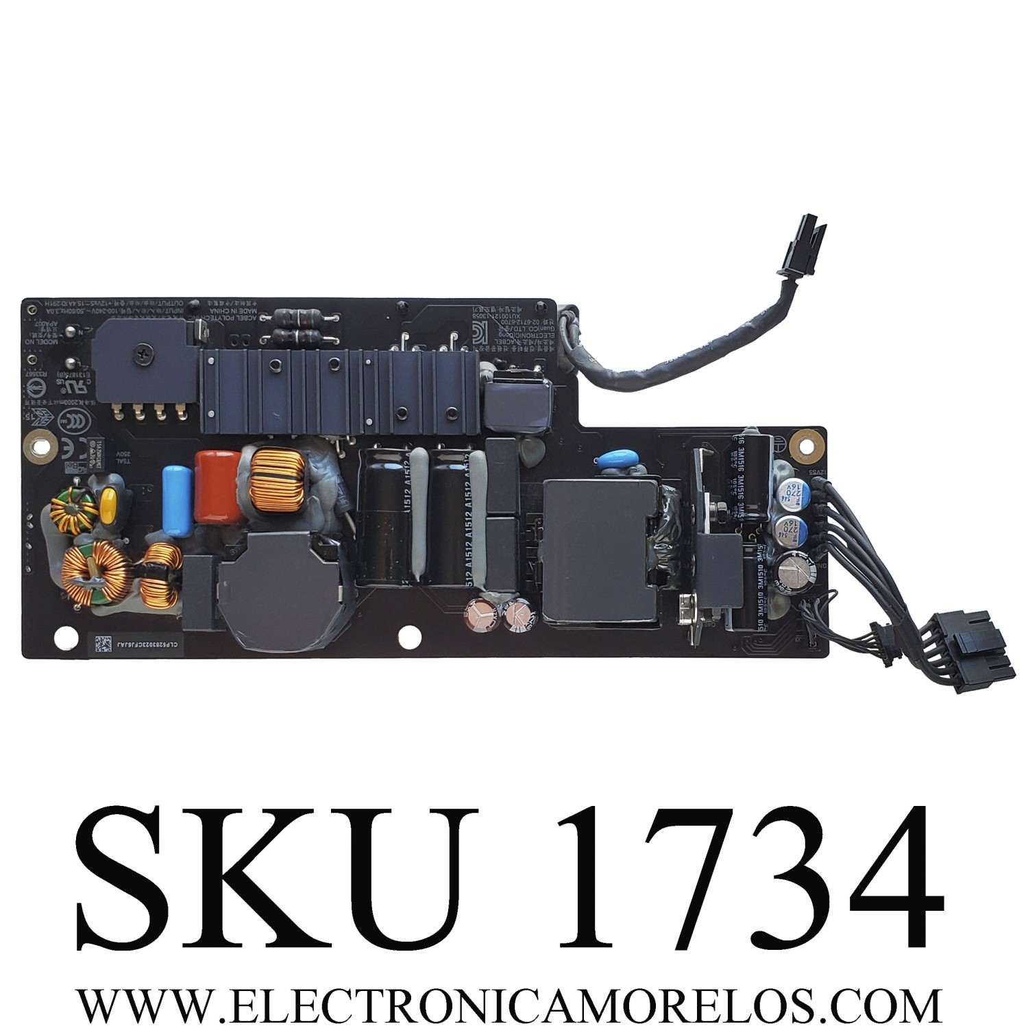 FUENTE DE PODER PARA APPLE IMAC / NUMERO DE PARTE XU100121-13058 / APA007 / MODELO A1418 21,5'' (2013)	